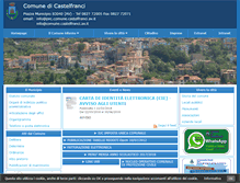 Tablet Screenshot of comune.castelfranci.av.it